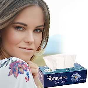 Origami So Soft 2 Ply Facial Tissue Paper 100 Pulls Per Box