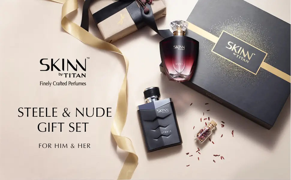 Skinn by Titan Fragrances Pair - Nude & Steele