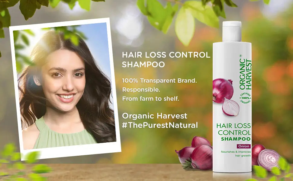 Organic Harvest Red Onion Shampoo For Hair Fall Control 250m