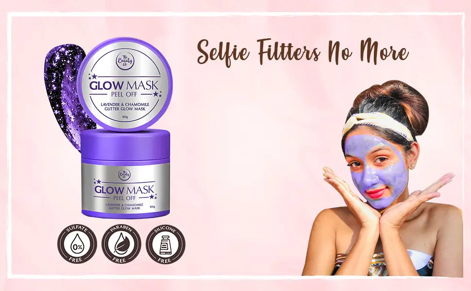 The Beauty Co. Glitter Glow Mask - Lavender Chamomile