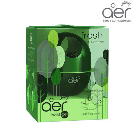 Godrej aer Twist Car Air Freshener Gel Fresh Forest Drizzle