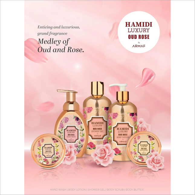Hamidi Luxury Oud Rose Body Lotion+Hamidi Luxury Oud Rose