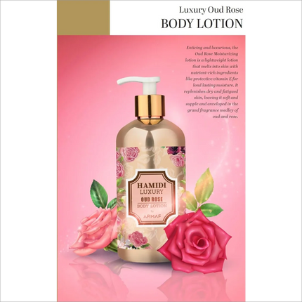 Hamidi Luxury Oud Rose Body Lotion+Hamidi Luxury Oud Rose