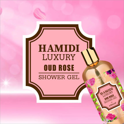 Hamidi Luxury Oud Rose Shower Gel BY ARMAF 500ML - BODY WASH