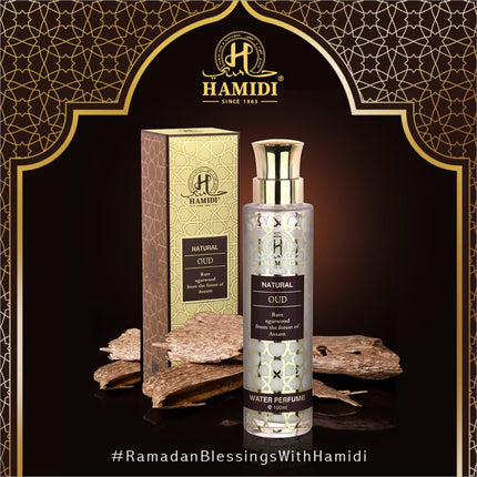 Hamidi Natural Oud Water Perfume 100ml for Unisex - Eau De