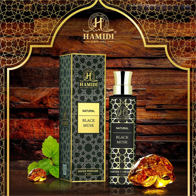 Hamidi Non Alcoholic Natural Black Musk Water Perfumes