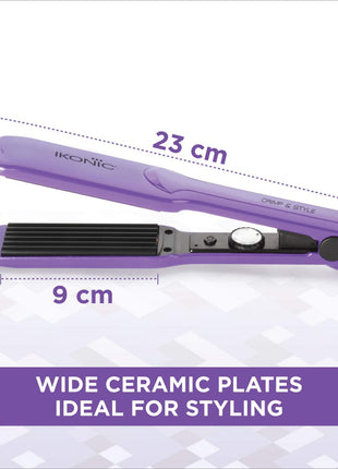 IKONIC Crimp & Style Hair Crimper,Purple - Hair styling