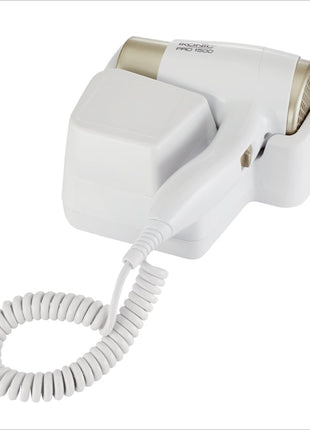 Ikonic Hair Dryer- Pro 1500 White- 500 Watts Wall-Mount