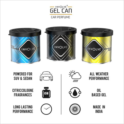 Involve Gel Can - Botanical Garden: Premium Gel Car Perfume