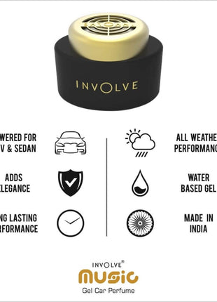 INVOLVE Music Retro Fragrance Gel Car Perfume