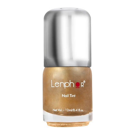 Lenphor Chrome Finish Nail Tints 12 ml - Golden Mistress -