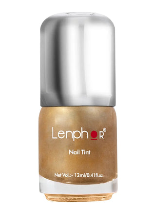 Lenphor Chrome Finish Nail Tints 12 ml - Golden Mistress -