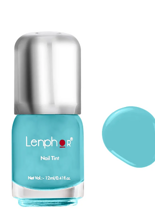 Lenphor Gel Finish Nail Tint 12 ml - Baby Blue - NAIL PAINT