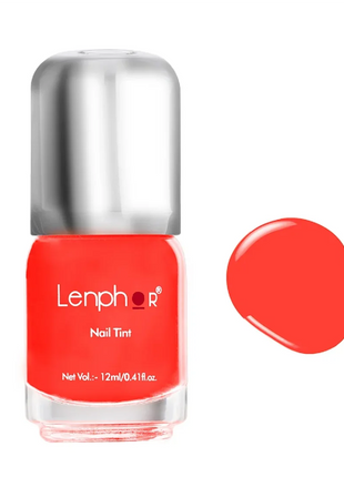 Lenphor Gel Finish Nail Tint 12 ml - Orange Bar - NAIL PAINT