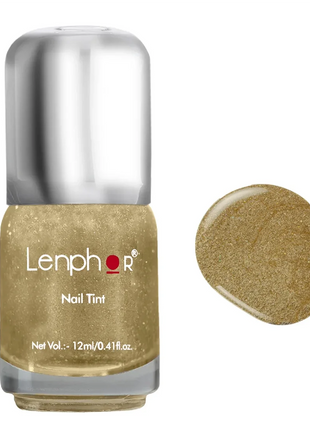 Lenphor Glitter Nail tint 12 ml - Gold Dust - NAIL PAINT