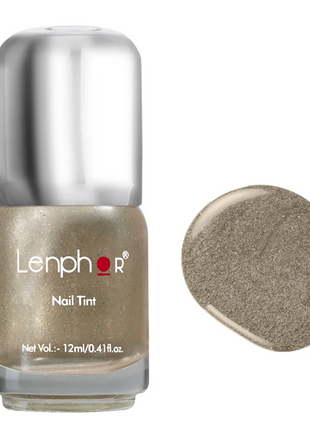 Lenphor Glitter Nail tint 12 ml - Silver Linings - NAIL