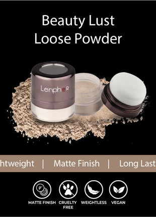 Lenphor Matte Loose Powder - dusting powder