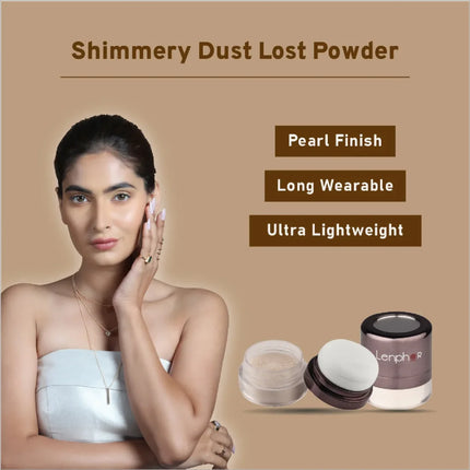 Lenphor Shimmery Dust Powder - dusting powder