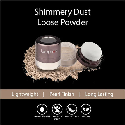Lenphor Shimmery Dust Powder - dusting powder
