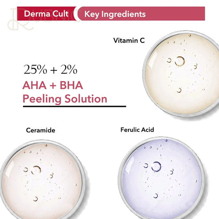 o3+ 25% AHA + BHA 2% Peeling Solution for Glowing Skin