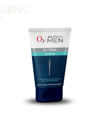 O3+ Alpha Men Acno D Tan Scrub With Hyaluronic & Mint 50ml -