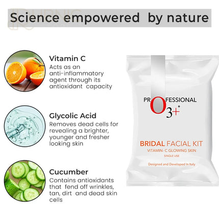 O3+ Bridal Facial Kit Vitamin C Glowing Skin - FACIAL KIT