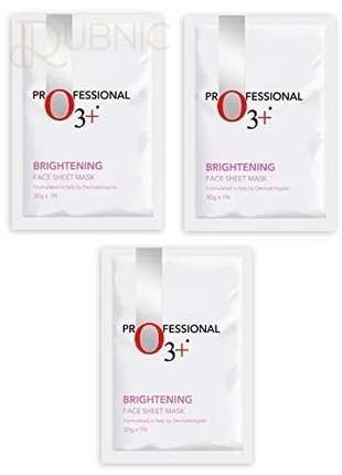 o3+ Brightening Sheet Mask pack of 3 - SHEET MASK