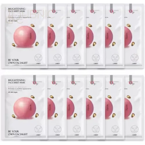 O3+ Facialist Brightening Face Sheet Mask With Glycolic pack