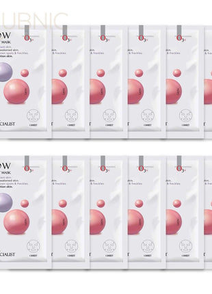 O3+ Facialist Glow Sheet Mask pack of 12 - SHEET MASK