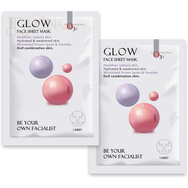 O3+ Facialist Glow Sheet Mask pack of 2 - SHEET MASK