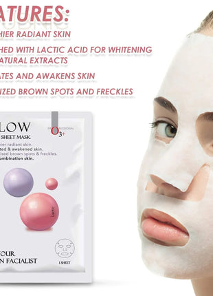 O3+ Facialist Glow Sheet Mask pack of 2 - SHEET MASK