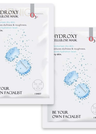 O3+ Facialist Hyaluronic Hydroxy Cellulose Mask pack of 12 -