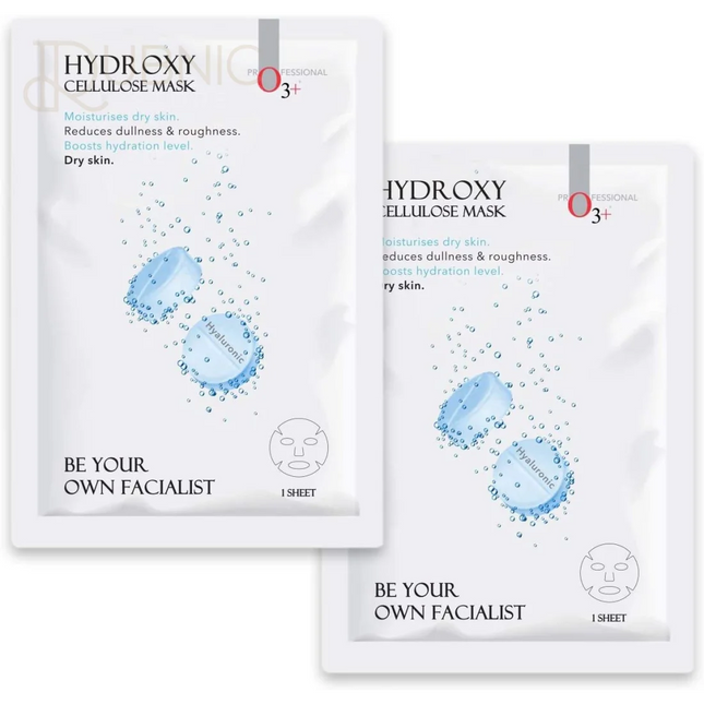 O3+ Facialist Hyaluronic Hydroxy Cellulose Mask pack of 12 -