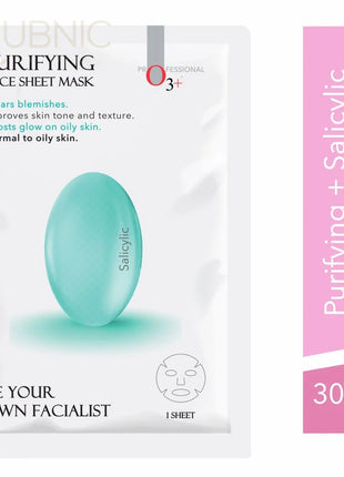 O3+ Facialist Purifying Face Sheet Mask With Salicylic pack