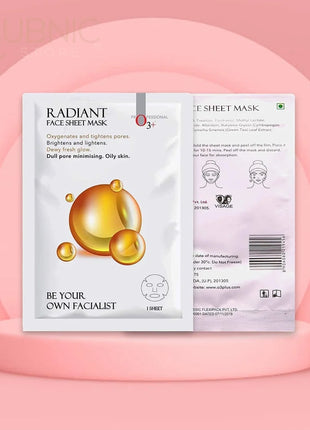 O3+ Facialist Radiant Face Sheet Mask pack of 2 - SHEET MASK