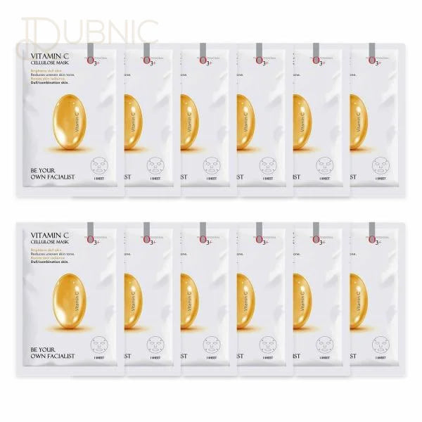 O3+ Facialist Vitamin C Cellulose Mask pack of 12 - SHEET
