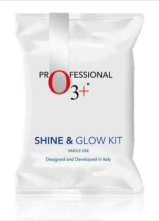 a bag of shine and glow kit on a white background