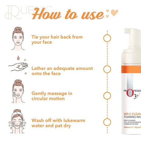 O3+ Vitamin C Cleanser Foaming Wash - face wash