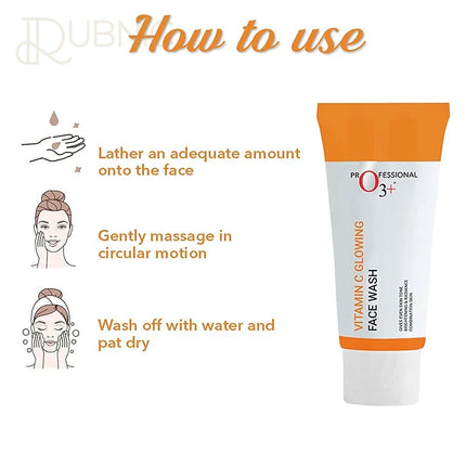 O3+ Vitamin C Face Wash for Glowing Skin - face wash