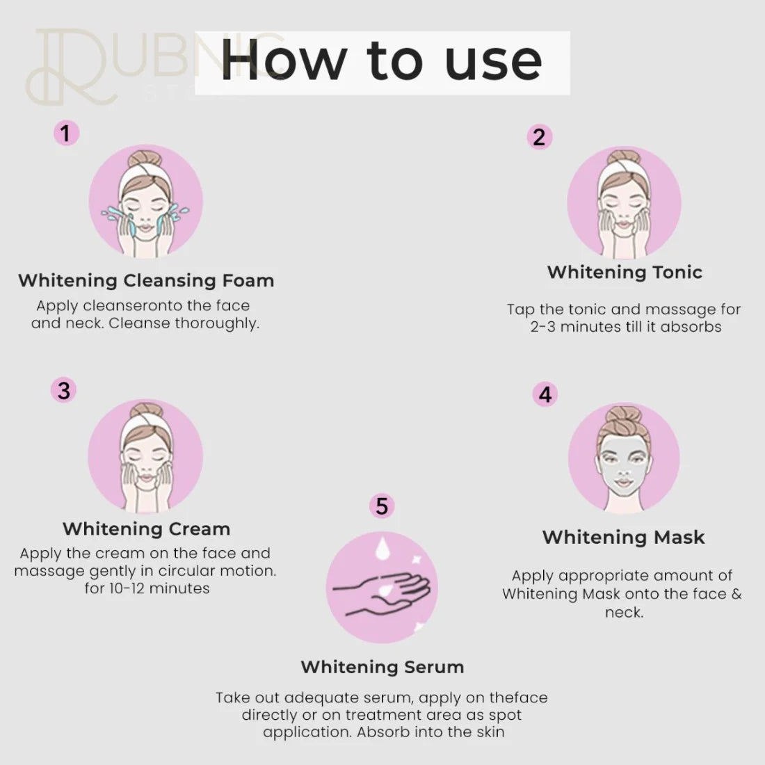 o3 Whitening Facial Kit RUBNIC