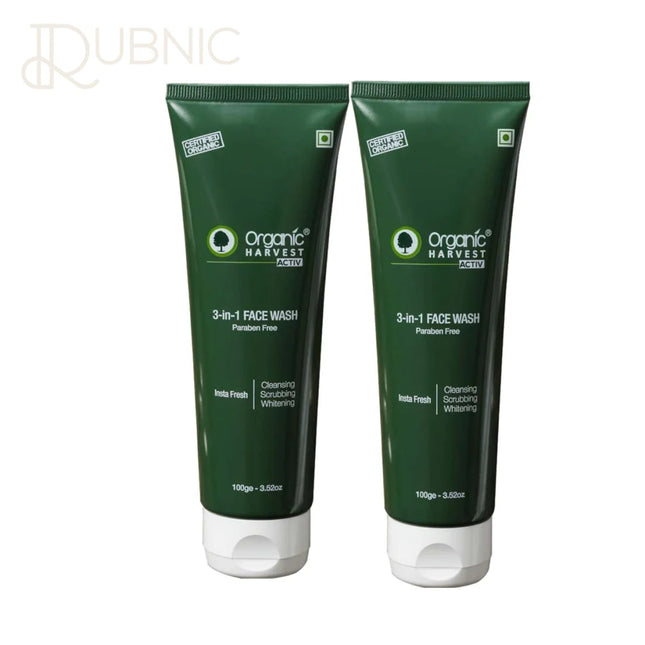 Organic Harvest 3 In 1 Premium Face Wash Pack of 2 - face