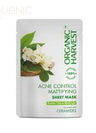 Organic Harvest Acne Control: Mattifying Sheet Mask: Green