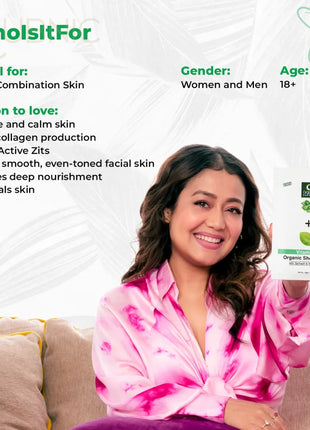 Organic Harvest Acne Control: Mattifying Sheet Mask: Green