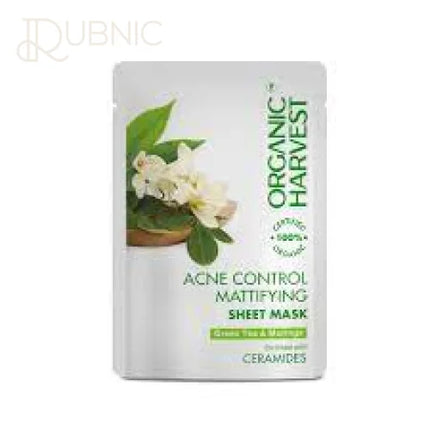 Organic Harvest Acne Control: Mattifying Sheet Mask: Green