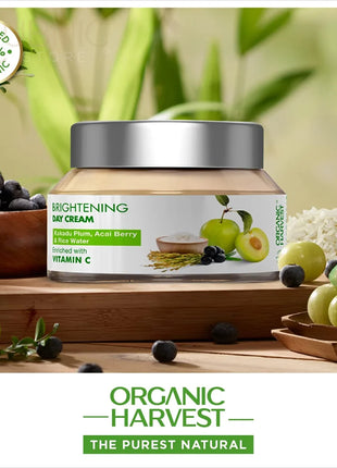 Organic Harvest vitamin c brightening day cream 50gm - FACE