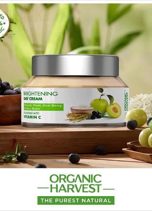 Organic Harvest Brightening Day Cream for women | Reduces