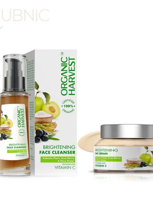 Organic Harvest Brightening Face Cleanser and Face Cream -