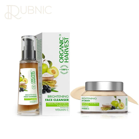 Organic Harvest Brightening Face Cleanser and Face Cream -