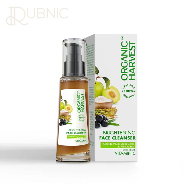Organic Harvest Brightening Face Cleanser toner face serum -
