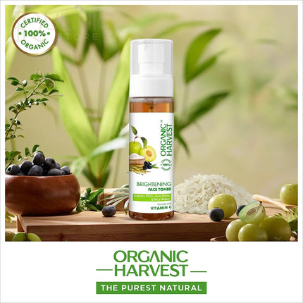 Organic Harvest Brightening Face Wash Toner Serum - face